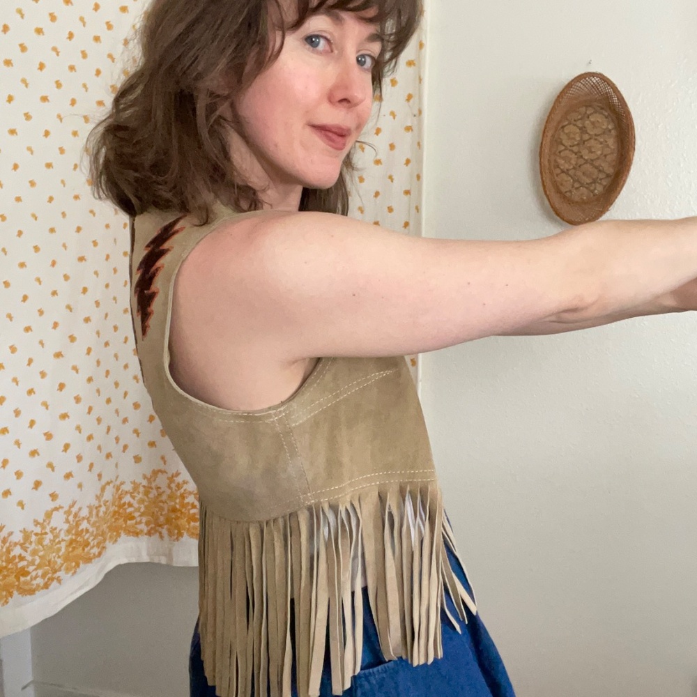 70s Fringe Western Upcycled Dire Wolf Piece – One of a Kind Grateful Dead - Picture 9 of 16